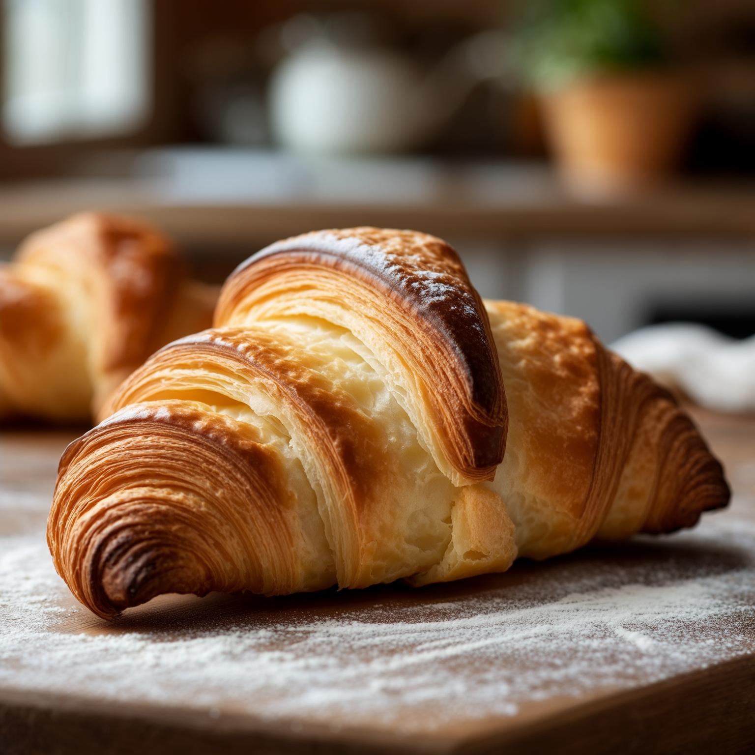 AI Image Generated by Luma Photon: Create a realistic croissant photo.