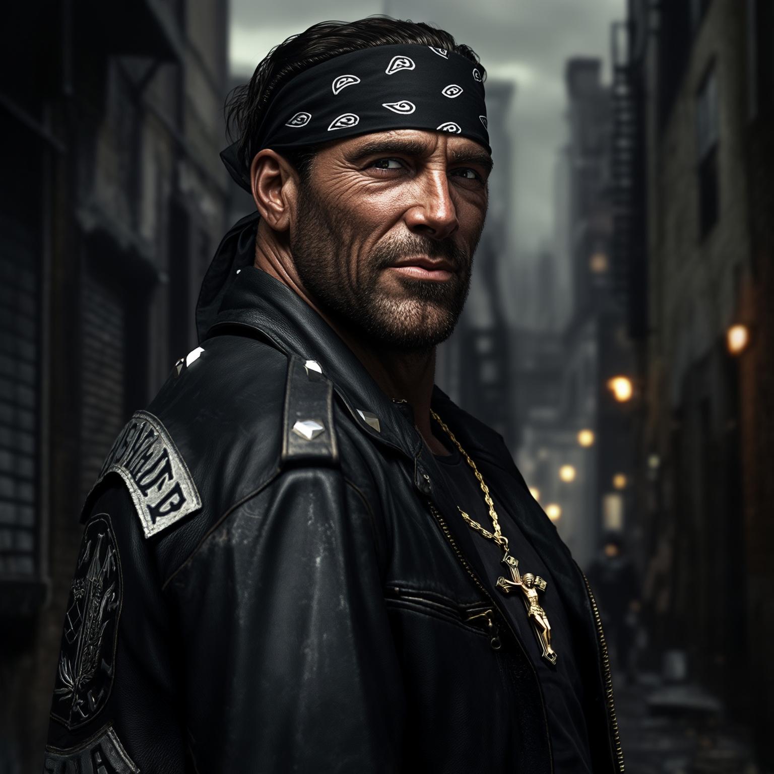 AI Image Generated by Luma Photon: latin king gang member